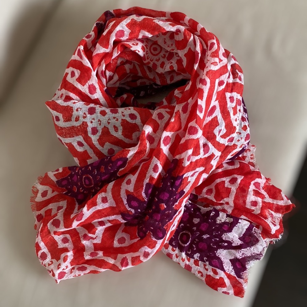 100% large linen scarf / shawl/ wrap